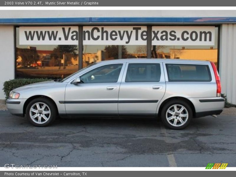 Mystic Silver Metallic / Graphite 2003 Volvo V70 2.4T
