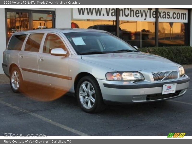 Mystic Silver Metallic / Graphite 2003 Volvo V70 2.4T