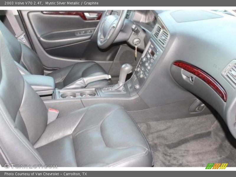 Mystic Silver Metallic / Graphite 2003 Volvo V70 2.4T