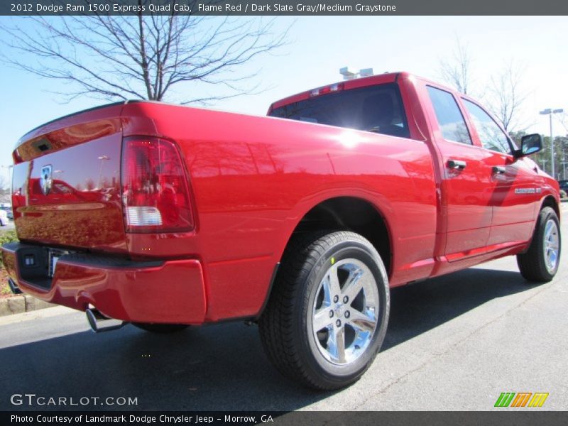 Flame Red / Dark Slate Gray/Medium Graystone 2012 Dodge Ram 1500 Express Quad Cab