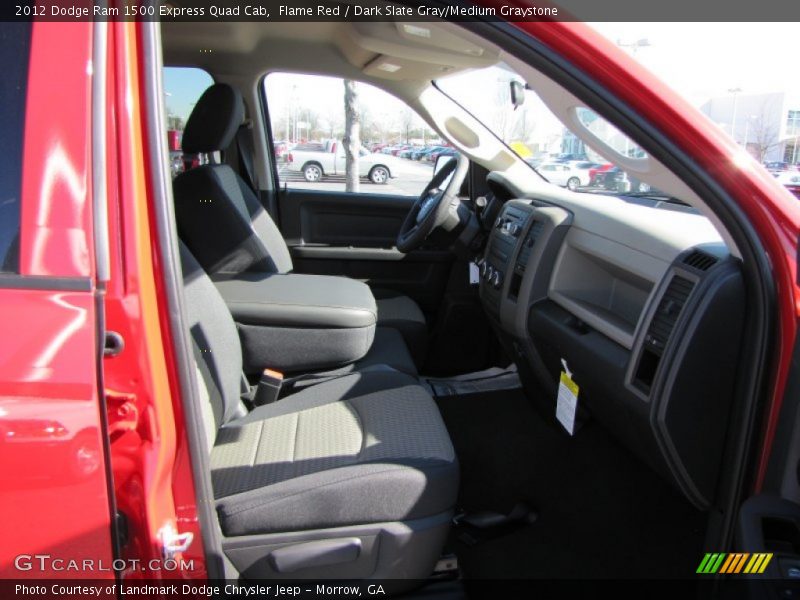 Flame Red / Dark Slate Gray/Medium Graystone 2012 Dodge Ram 1500 Express Quad Cab