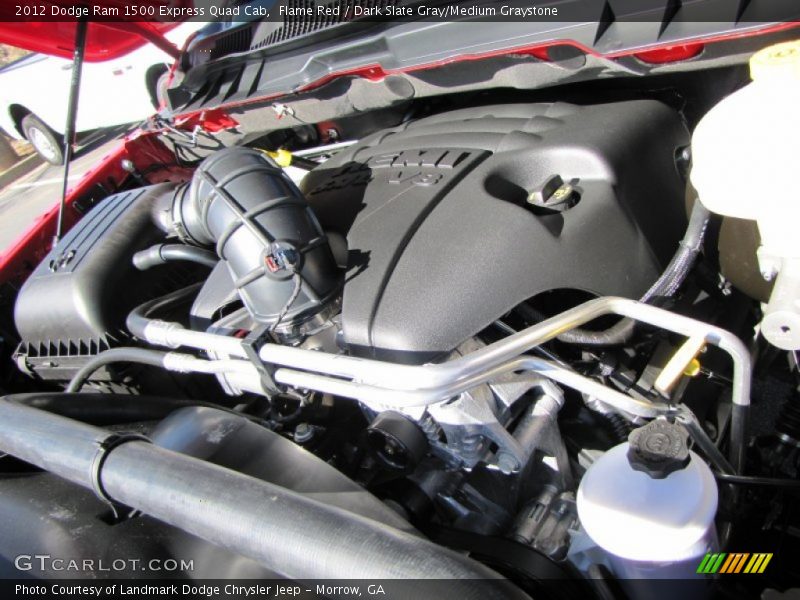 Flame Red / Dark Slate Gray/Medium Graystone 2012 Dodge Ram 1500 Express Quad Cab