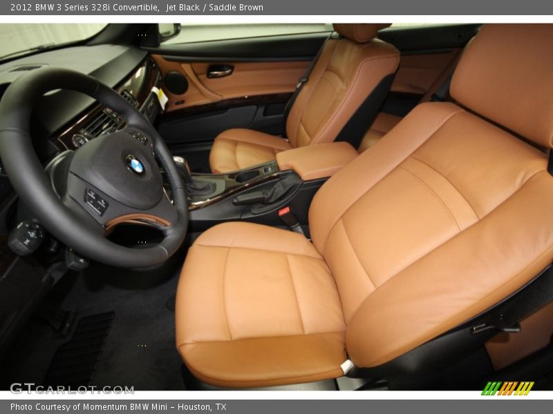 Jet Black / Saddle Brown 2012 BMW 3 Series 328i Convertible