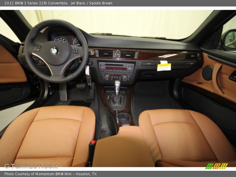 Jet Black / Saddle Brown 2012 BMW 3 Series 328i Convertible