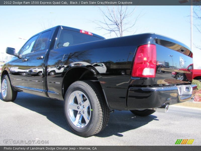Black / Dark Slate Gray/Medium Graystone 2012 Dodge Ram 1500 Express Quad Cab