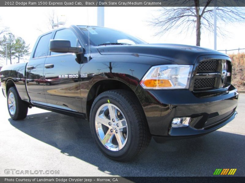 Black / Dark Slate Gray/Medium Graystone 2012 Dodge Ram 1500 Express Quad Cab