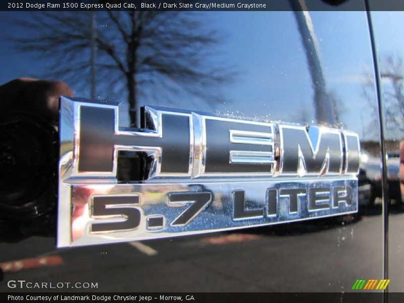 Black / Dark Slate Gray/Medium Graystone 2012 Dodge Ram 1500 Express Quad Cab