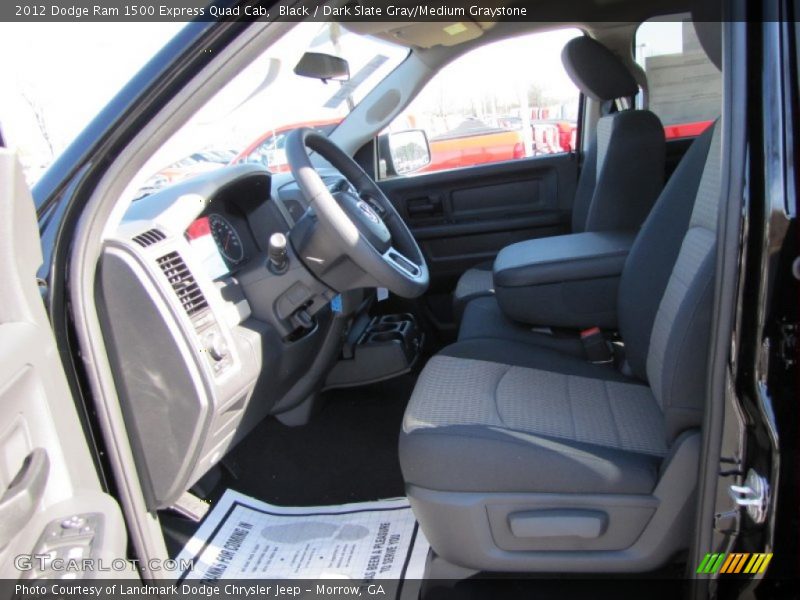Black / Dark Slate Gray/Medium Graystone 2012 Dodge Ram 1500 Express Quad Cab