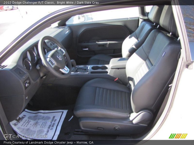 Bright White / Dark Slate Gray 2012 Dodge Challenger R/T Classic