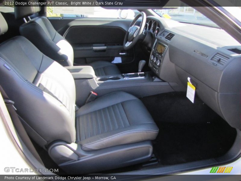 Bright White / Dark Slate Gray 2012 Dodge Challenger R/T Classic