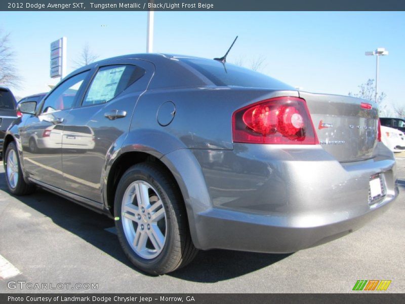 Tungsten Metallic / Black/Light Frost Beige 2012 Dodge Avenger SXT