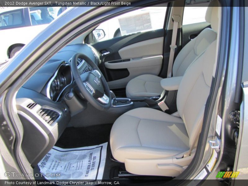Tungsten Metallic / Black/Light Frost Beige 2012 Dodge Avenger SXT