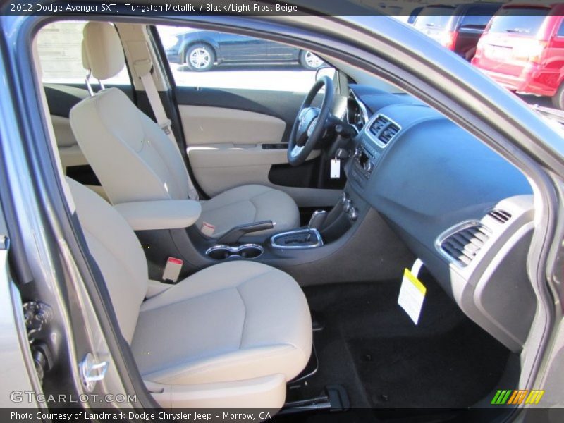 Tungsten Metallic / Black/Light Frost Beige 2012 Dodge Avenger SXT