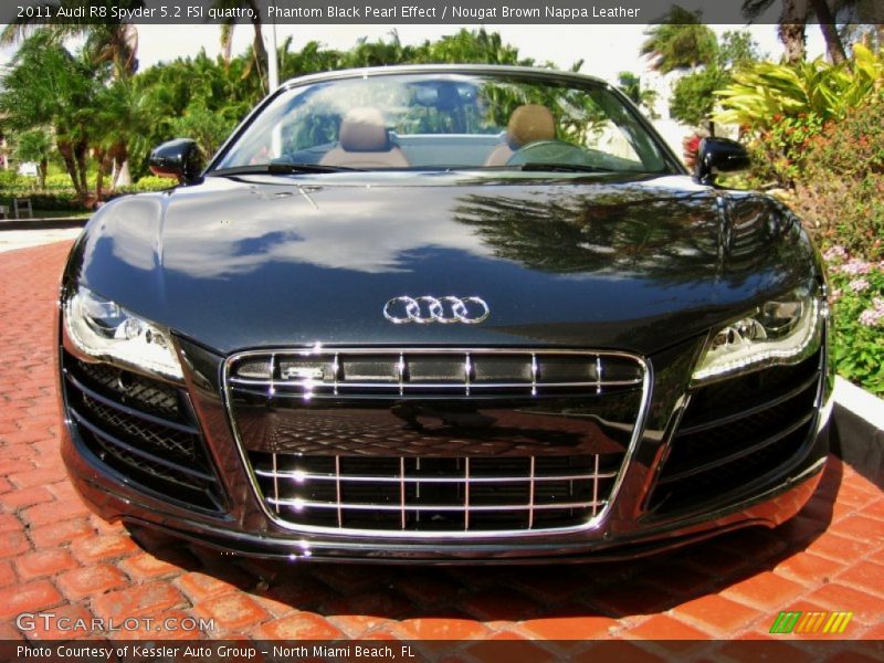 Phantom Black Pearl Effect / Nougat Brown Nappa Leather 2011 Audi R8 Spyder 5.2 FSI quattro