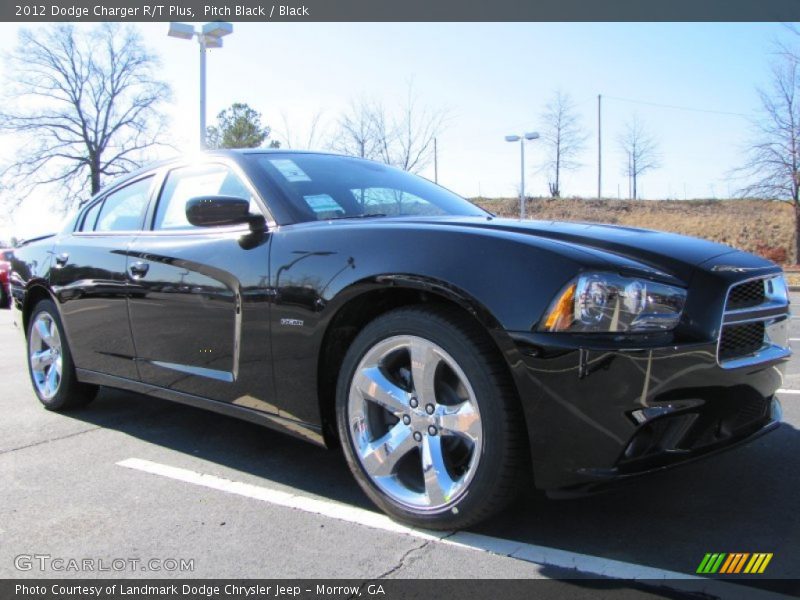 Pitch Black / Black 2012 Dodge Charger R/T Plus