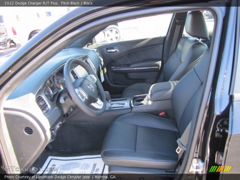 Pitch Black / Black 2012 Dodge Charger R/T Plus