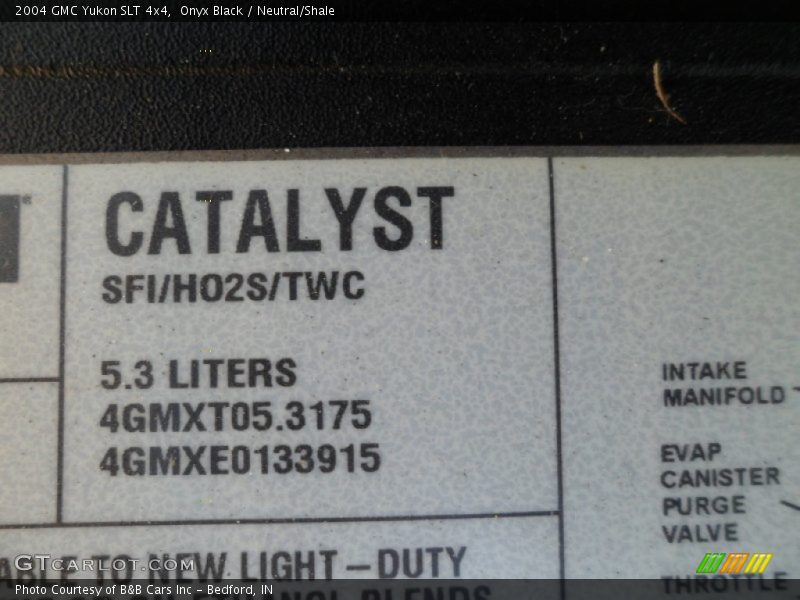 Onyx Black / Neutral/Shale 2004 GMC Yukon SLT 4x4