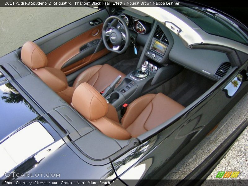  2011 R8 Spyder 5.2 FSI quattro Nougat Brown Nappa Leather Interior