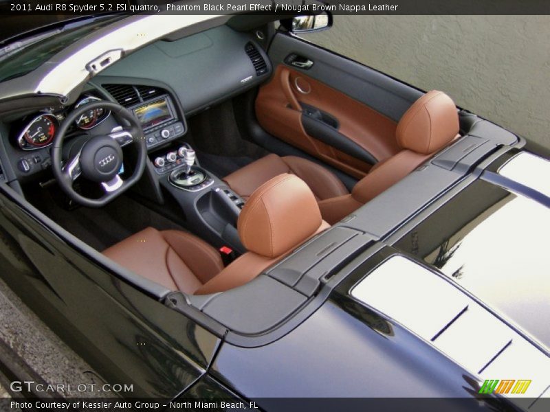  2011 R8 Spyder 5.2 FSI quattro Nougat Brown Nappa Leather Interior