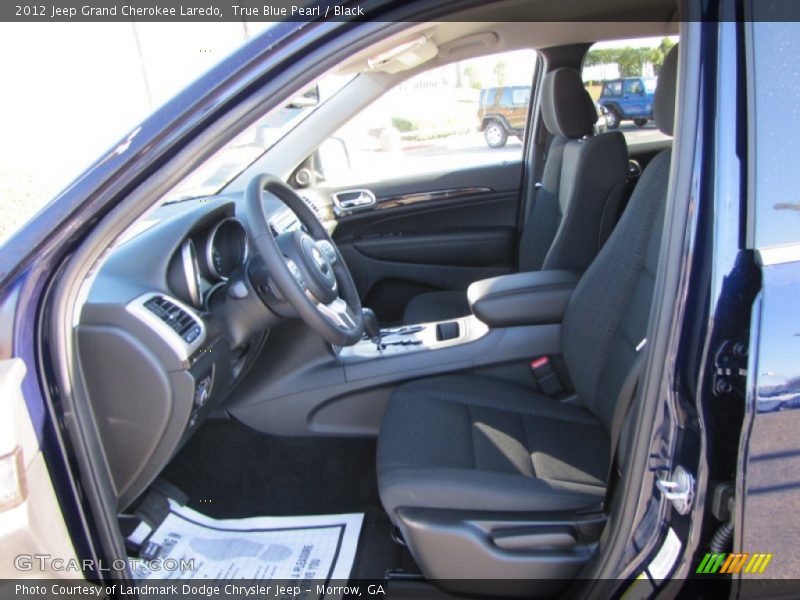 True Blue Pearl / Black 2012 Jeep Grand Cherokee Laredo