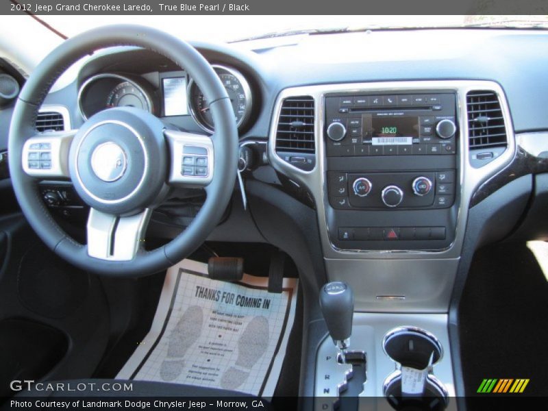 True Blue Pearl / Black 2012 Jeep Grand Cherokee Laredo