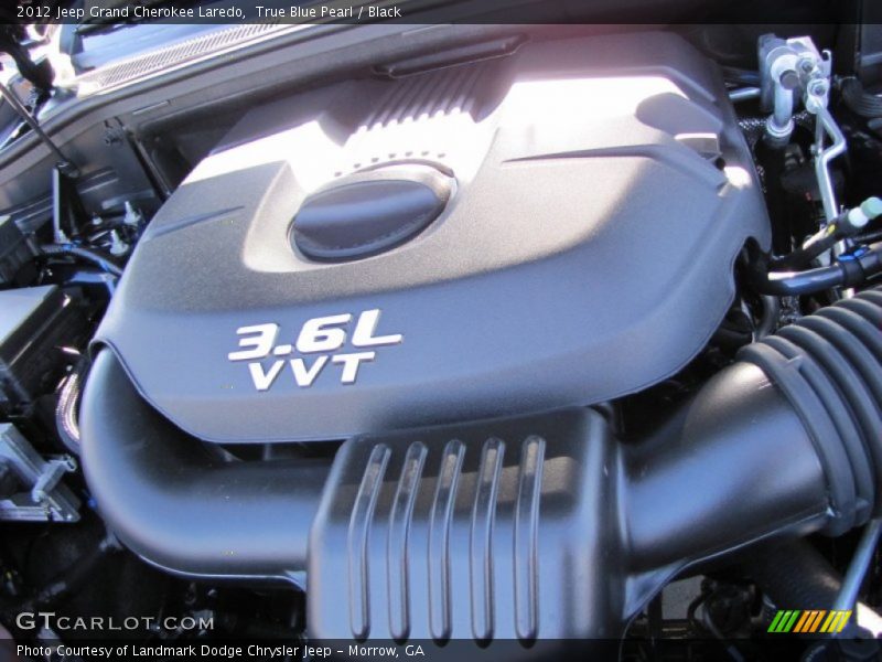 True Blue Pearl / Black 2012 Jeep Grand Cherokee Laredo