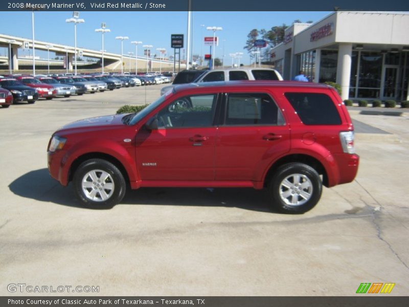 Vivid Red Metallic / Stone 2008 Mercury Mariner V6