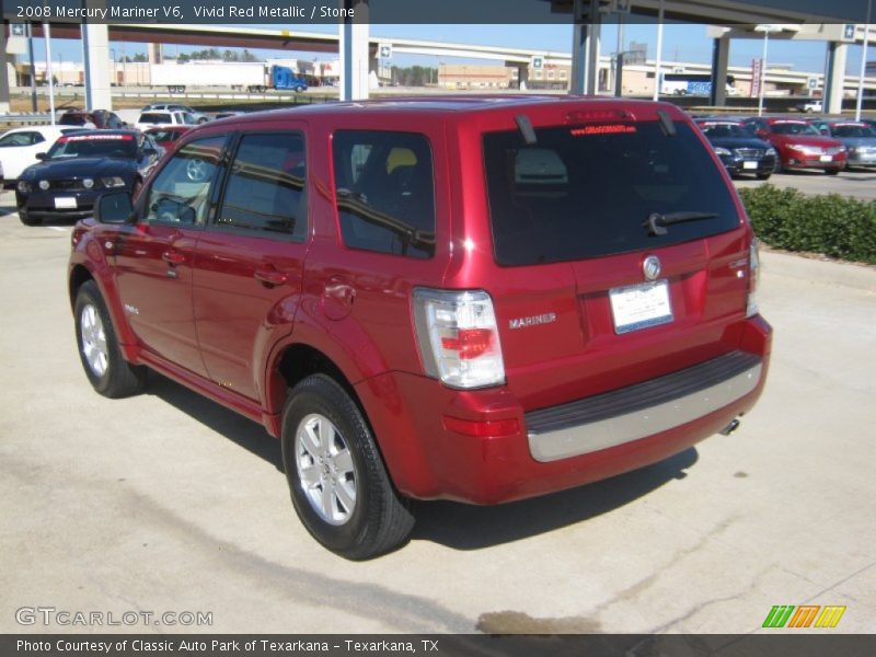 Vivid Red Metallic / Stone 2008 Mercury Mariner V6