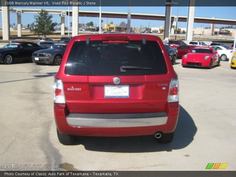 Vivid Red Metallic / Stone 2008 Mercury Mariner V6