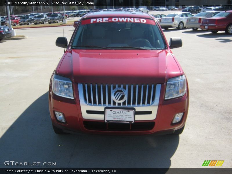 Vivid Red Metallic / Stone 2008 Mercury Mariner V6