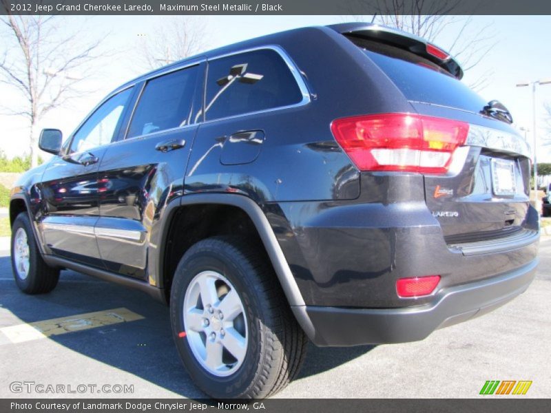 Maximum Steel Metallic / Black 2012 Jeep Grand Cherokee Laredo