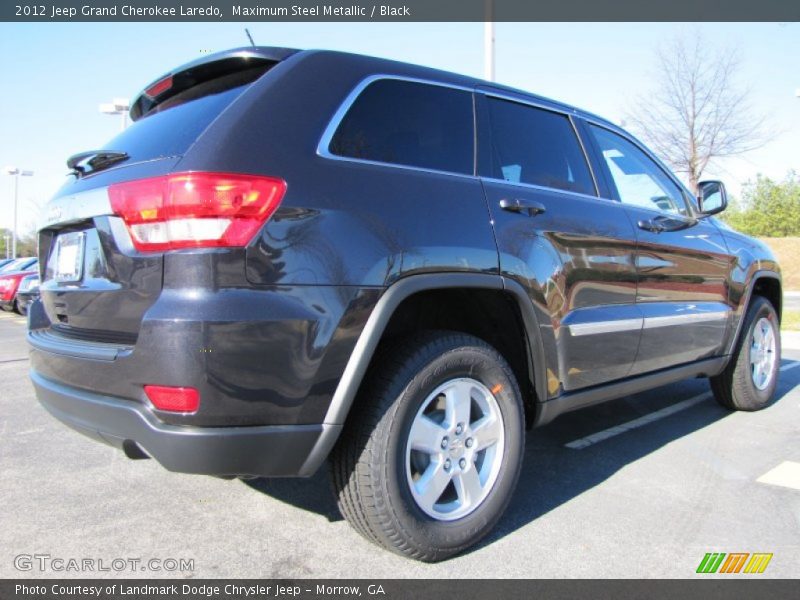 Maximum Steel Metallic / Black 2012 Jeep Grand Cherokee Laredo