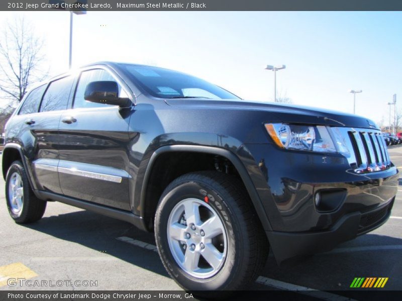 Maximum Steel Metallic / Black 2012 Jeep Grand Cherokee Laredo