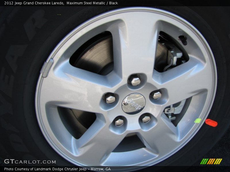 Maximum Steel Metallic / Black 2012 Jeep Grand Cherokee Laredo