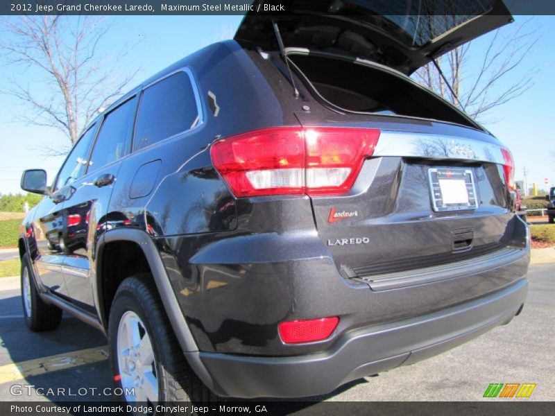 Maximum Steel Metallic / Black 2012 Jeep Grand Cherokee Laredo
