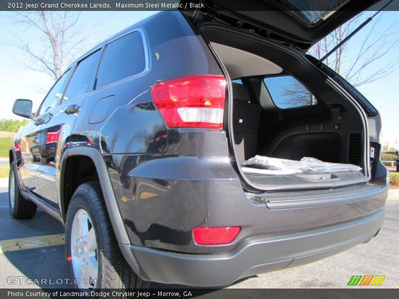Maximum Steel Metallic / Black 2012 Jeep Grand Cherokee Laredo