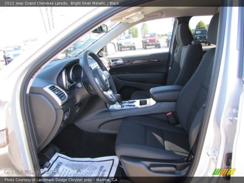 Bright Silver Metallic / Black 2012 Jeep Grand Cherokee Laredo