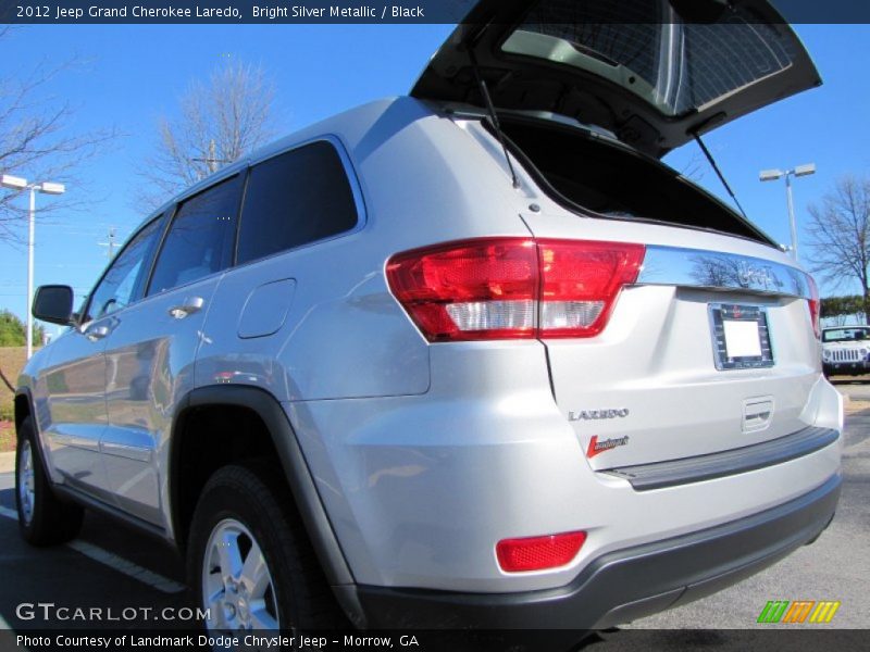 Bright Silver Metallic / Black 2012 Jeep Grand Cherokee Laredo