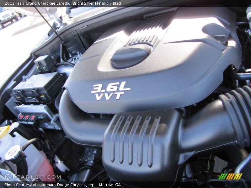 Bright Silver Metallic / Black 2012 Jeep Grand Cherokee Laredo
