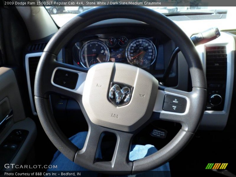 Stone White / Dark Slate/Medium Graystone 2009 Dodge Ram 1500 SLT Regular Cab 4x4