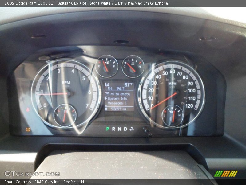 Stone White / Dark Slate/Medium Graystone 2009 Dodge Ram 1500 SLT Regular Cab 4x4