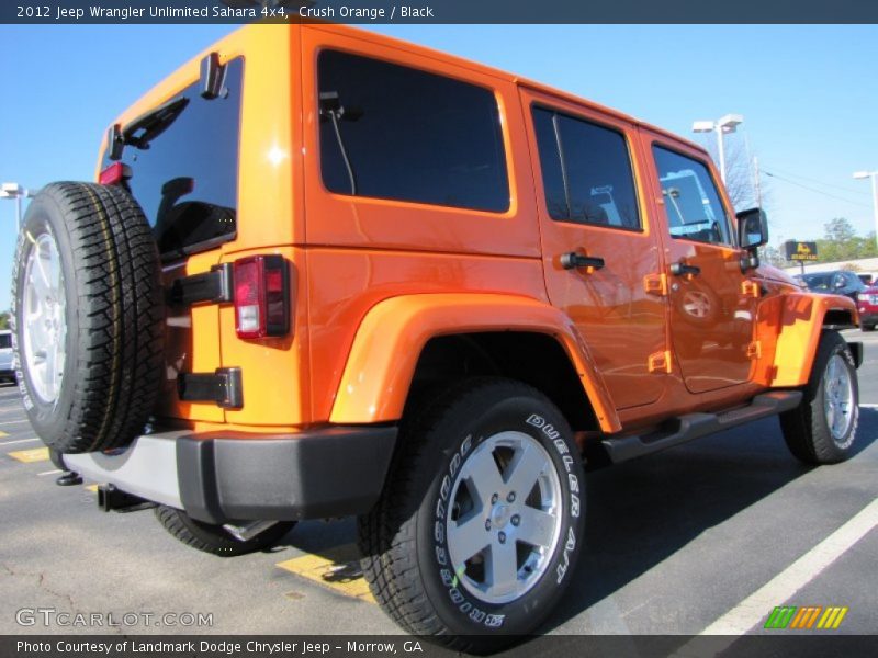 Crush Orange / Black 2012 Jeep Wrangler Unlimited Sahara 4x4