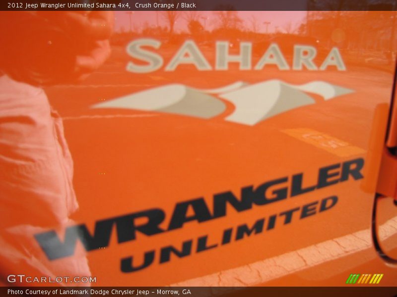 Crush Orange / Black 2012 Jeep Wrangler Unlimited Sahara 4x4