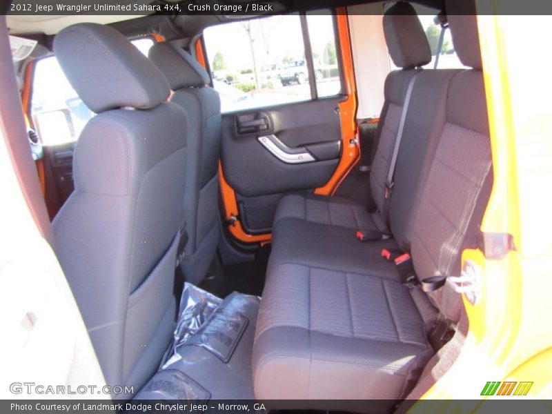 Crush Orange / Black 2012 Jeep Wrangler Unlimited Sahara 4x4
