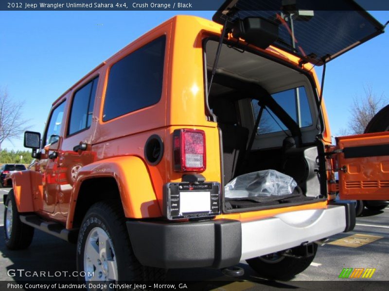 Crush Orange / Black 2012 Jeep Wrangler Unlimited Sahara 4x4