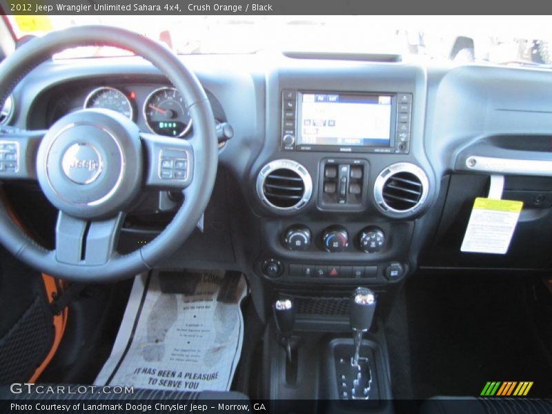 Crush Orange / Black 2012 Jeep Wrangler Unlimited Sahara 4x4