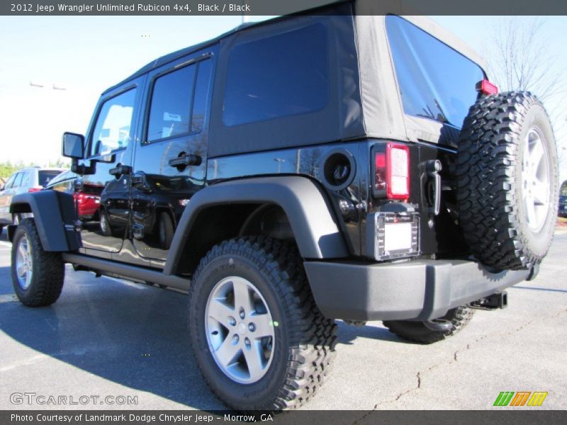 Black / Black 2012 Jeep Wrangler Unlimited Rubicon 4x4