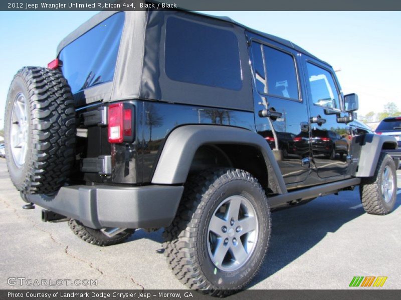 Black / Black 2012 Jeep Wrangler Unlimited Rubicon 4x4