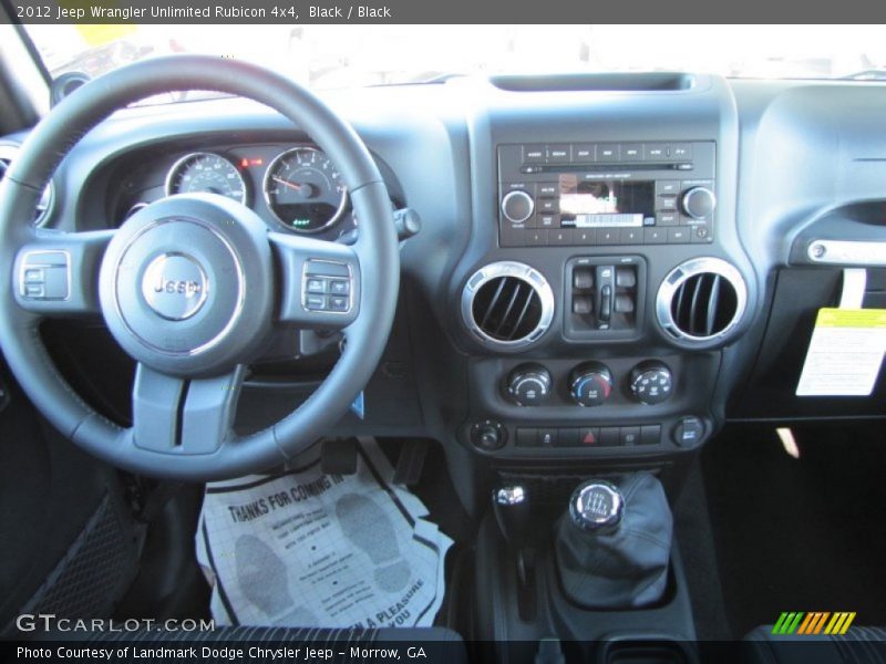 Dashboard of 2012 Wrangler Unlimited Rubicon 4x4