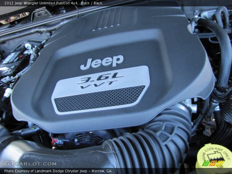  2012 Wrangler Unlimited Rubicon 4x4 Engine - 3.6 Liter DOHC 24-Valve VVT Pentastar V6